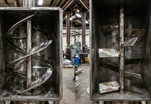Industrial_ribbon_blender_and_padal Ribbon Blender vs Paddle Mixer: Which One to Choose