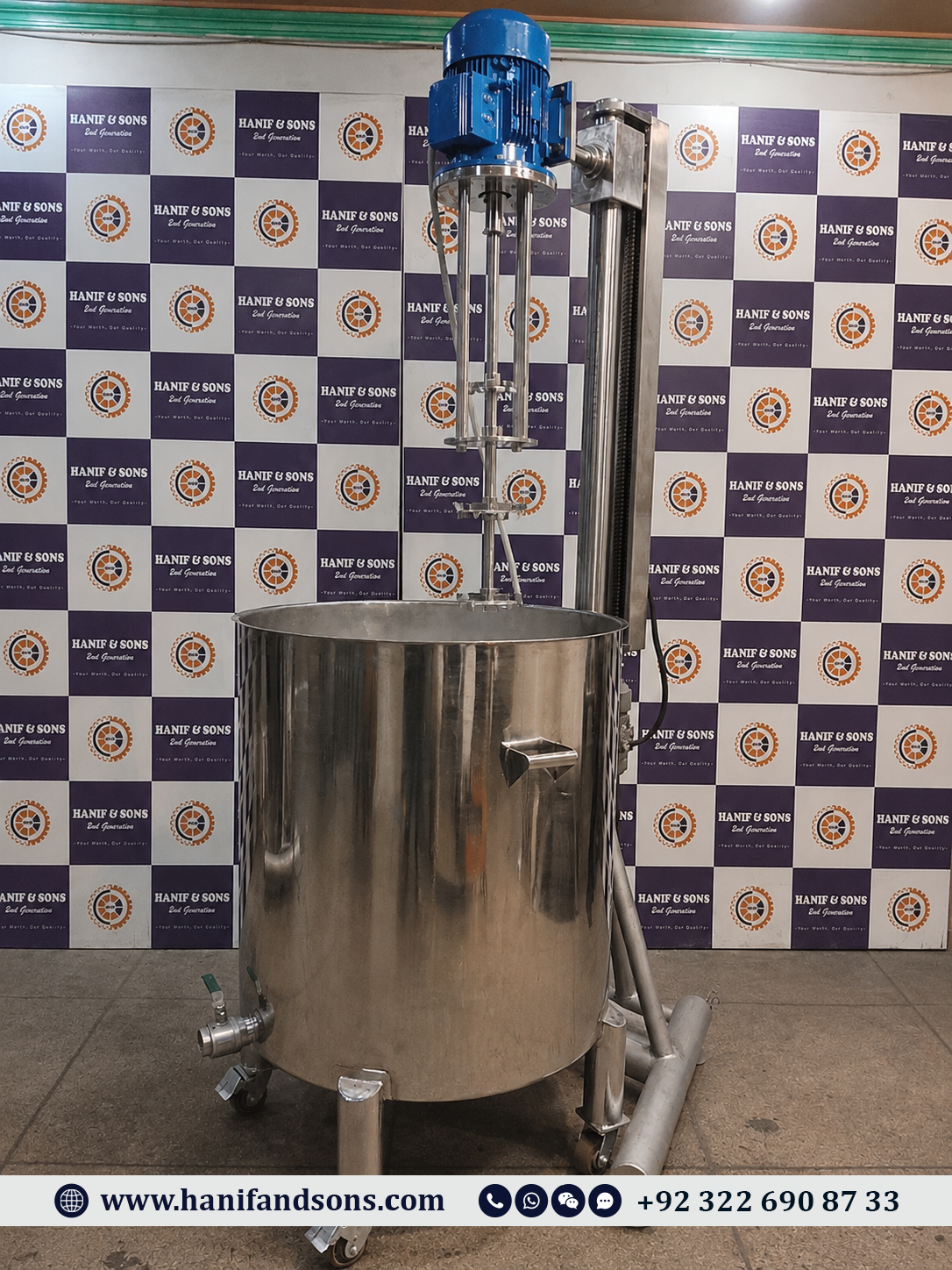 10HP High Shear Disperser Mixer by Hanif and Sons