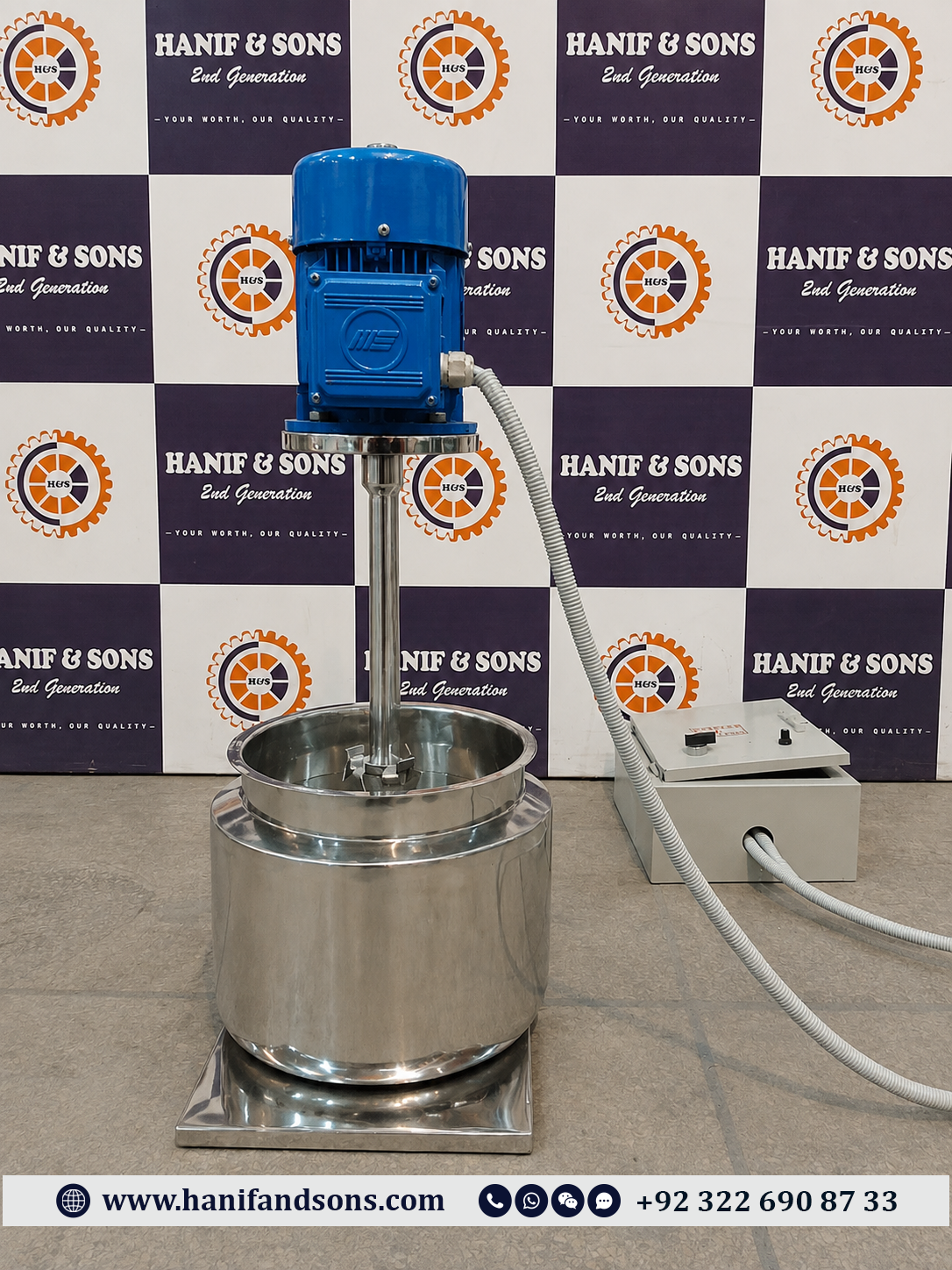 1HP Disperser Mixer by Hanif and Sons
