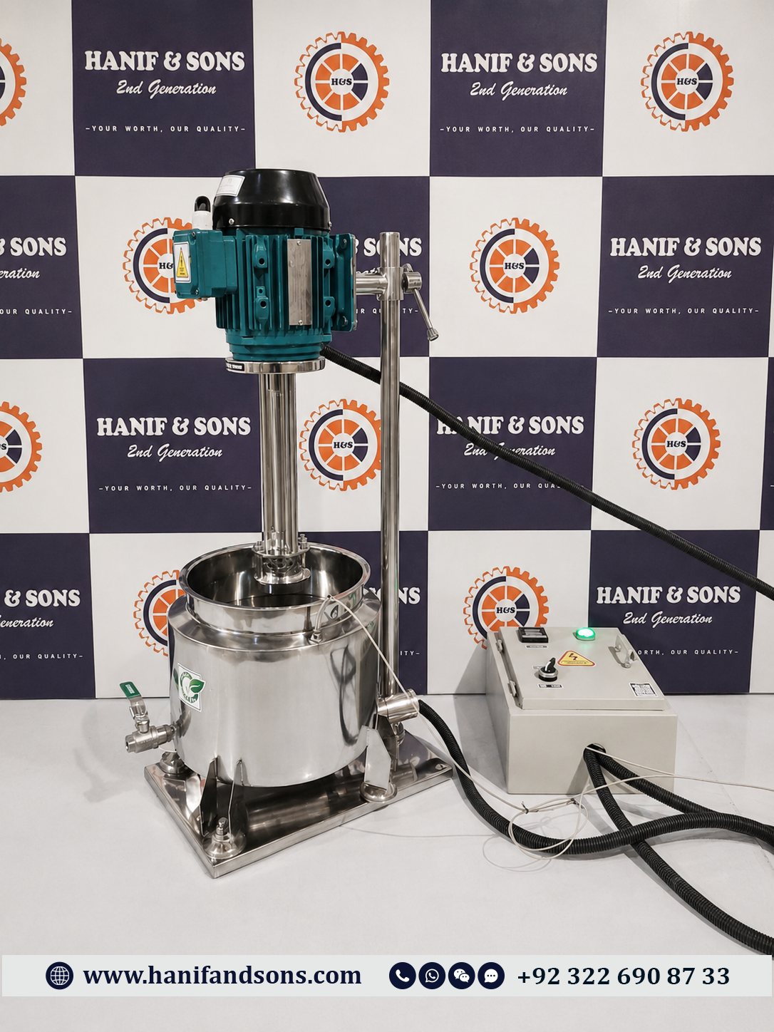 1HP Homogenizer Mixer For Lab Use by Hanif and Sons