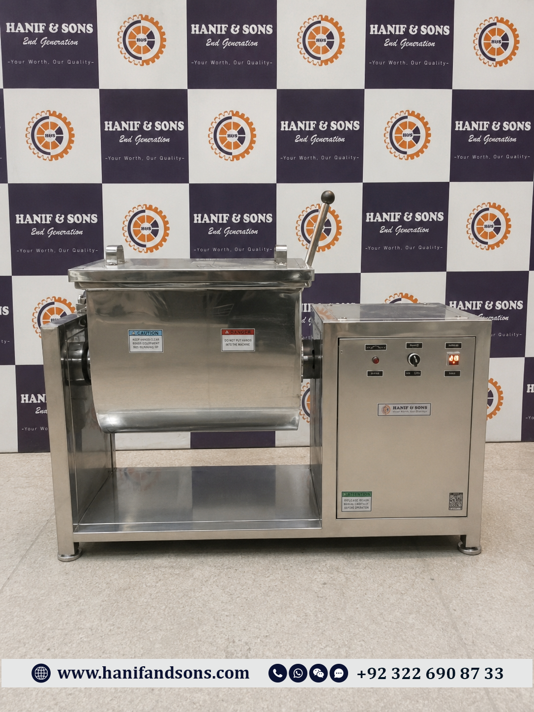 30KG Ribbon Mixer by Hanif and Sons