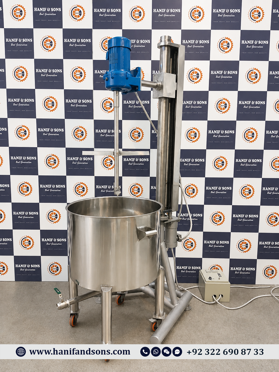 3HP Agitator Mixer by Hanif and Sons
