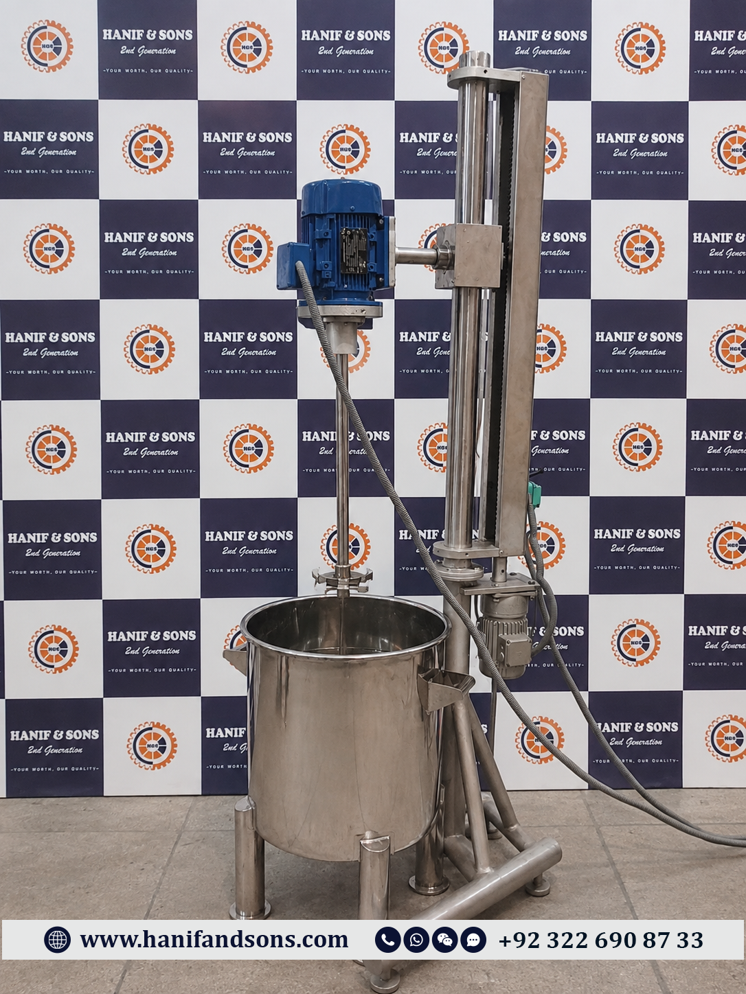 3HP High Shear Disperser Mixer by Hanif and Sons