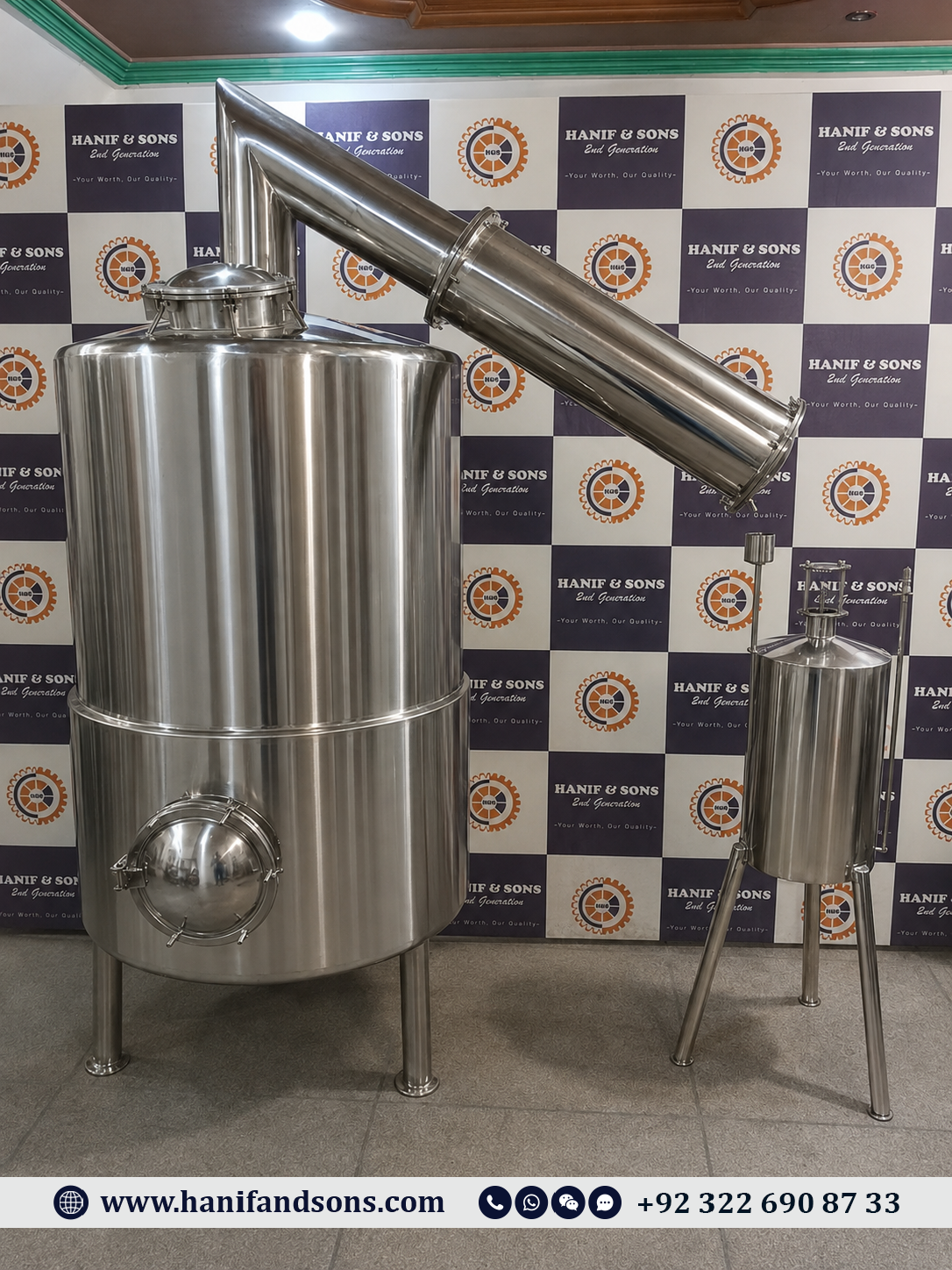1000L Distillation Tank by Hanif and Sons
