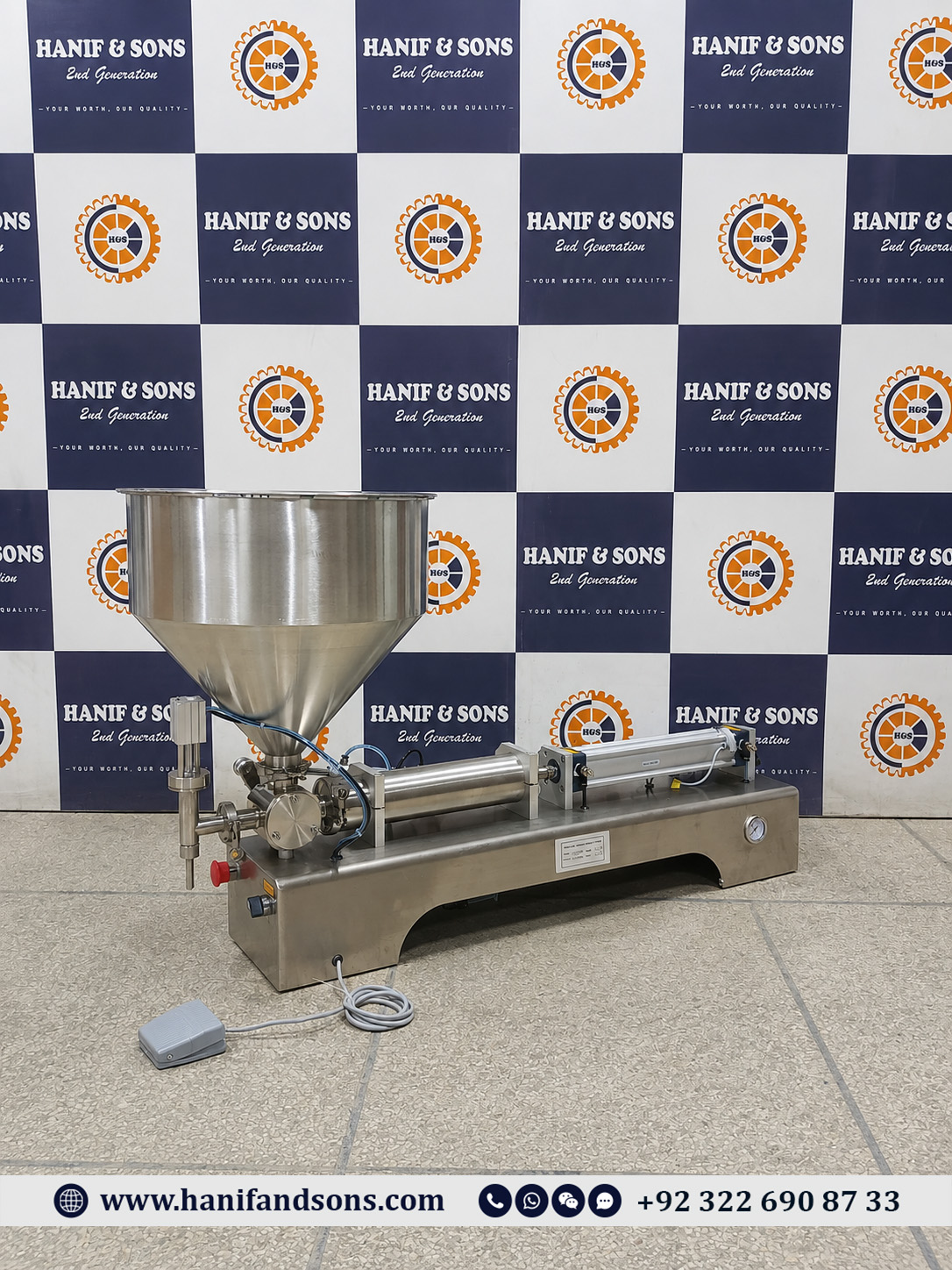 Pneumatic Filling Machine by Hanif and Sons