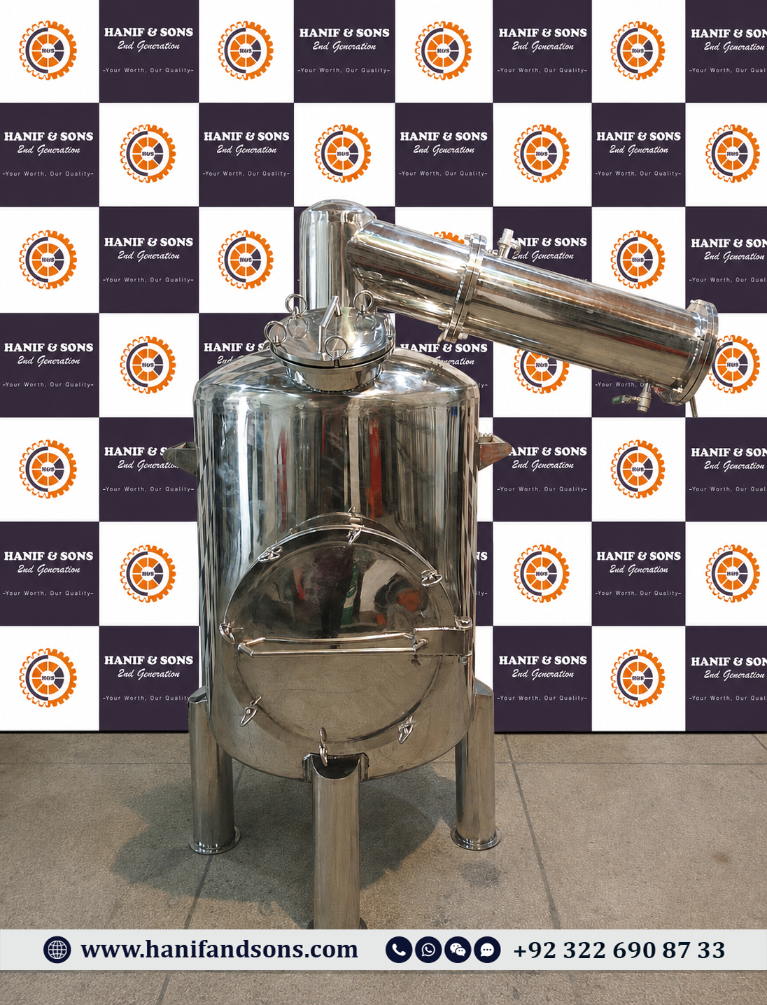 300L Distillation Tank by Hanif and Sons