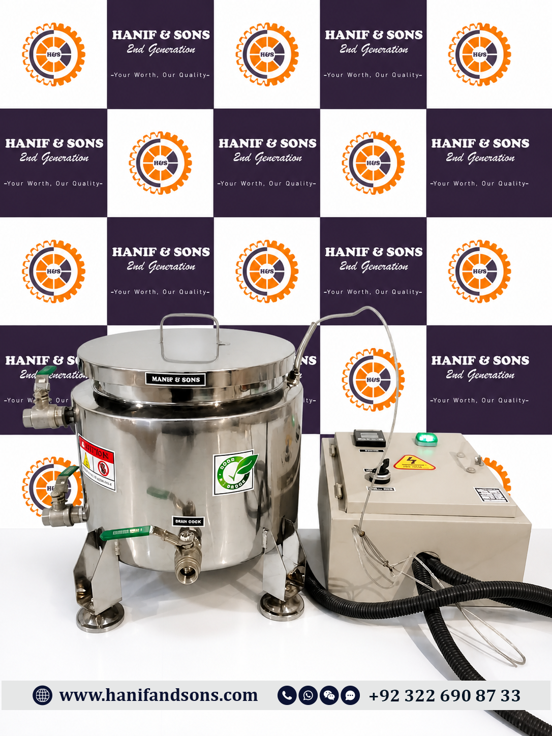 Double Jacket Cooking Bucket by Hanif and Sons