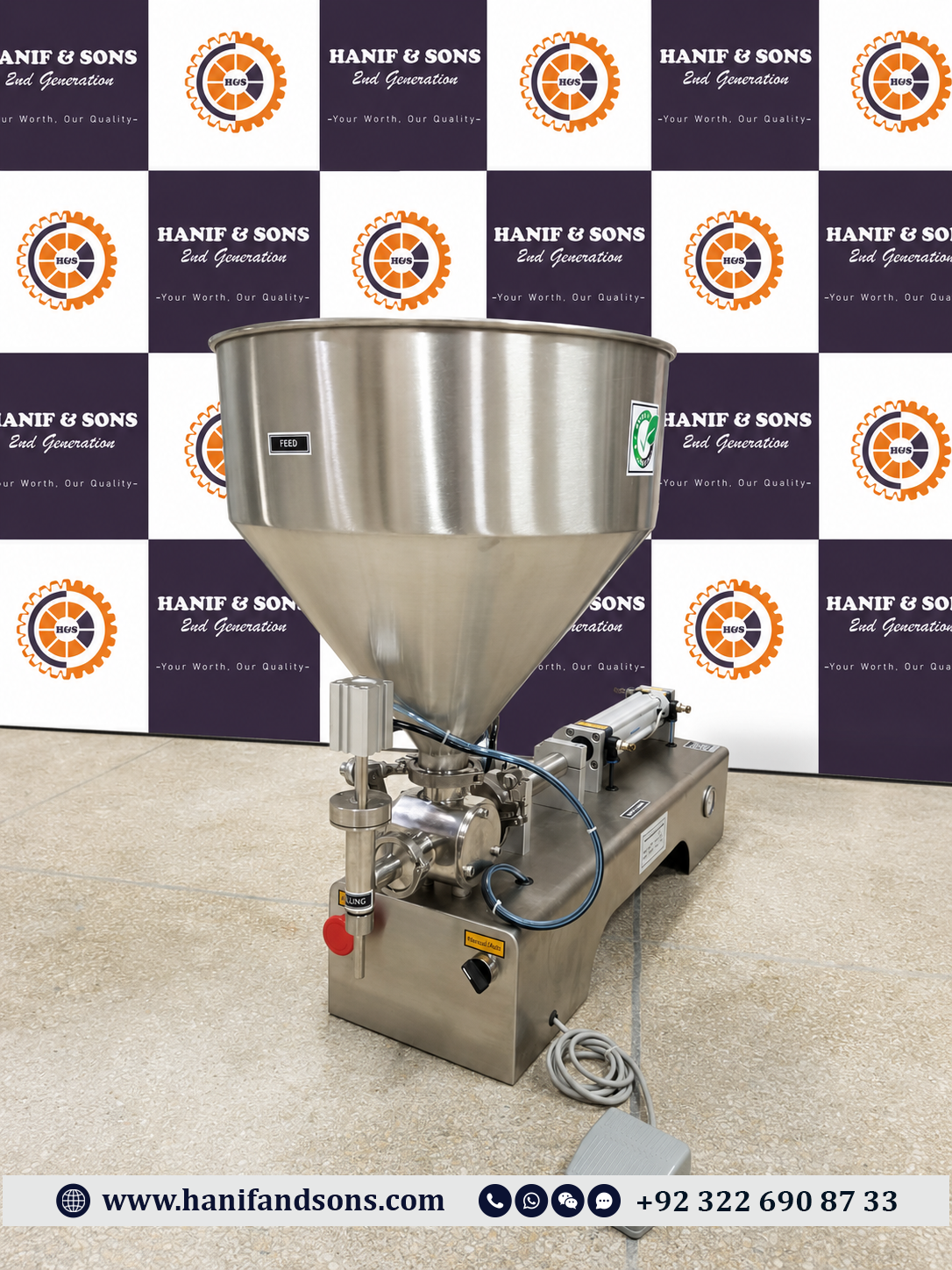 Pneumatic Filling Machine by Hanif and Sons