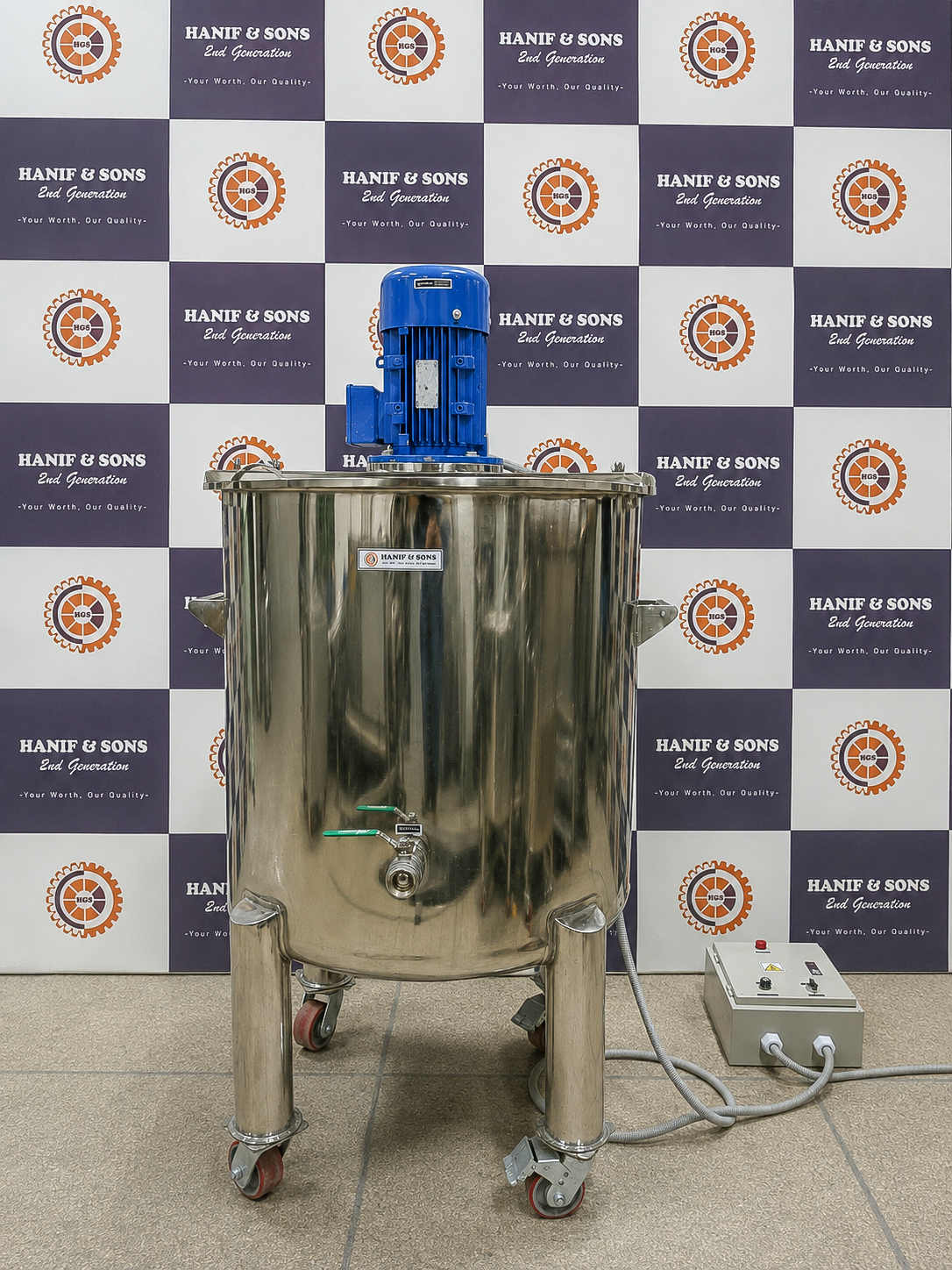 300KG Tank With Disperser Mixer