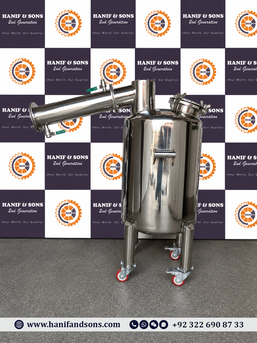 50L Distillation Tank by Hanif and Sons