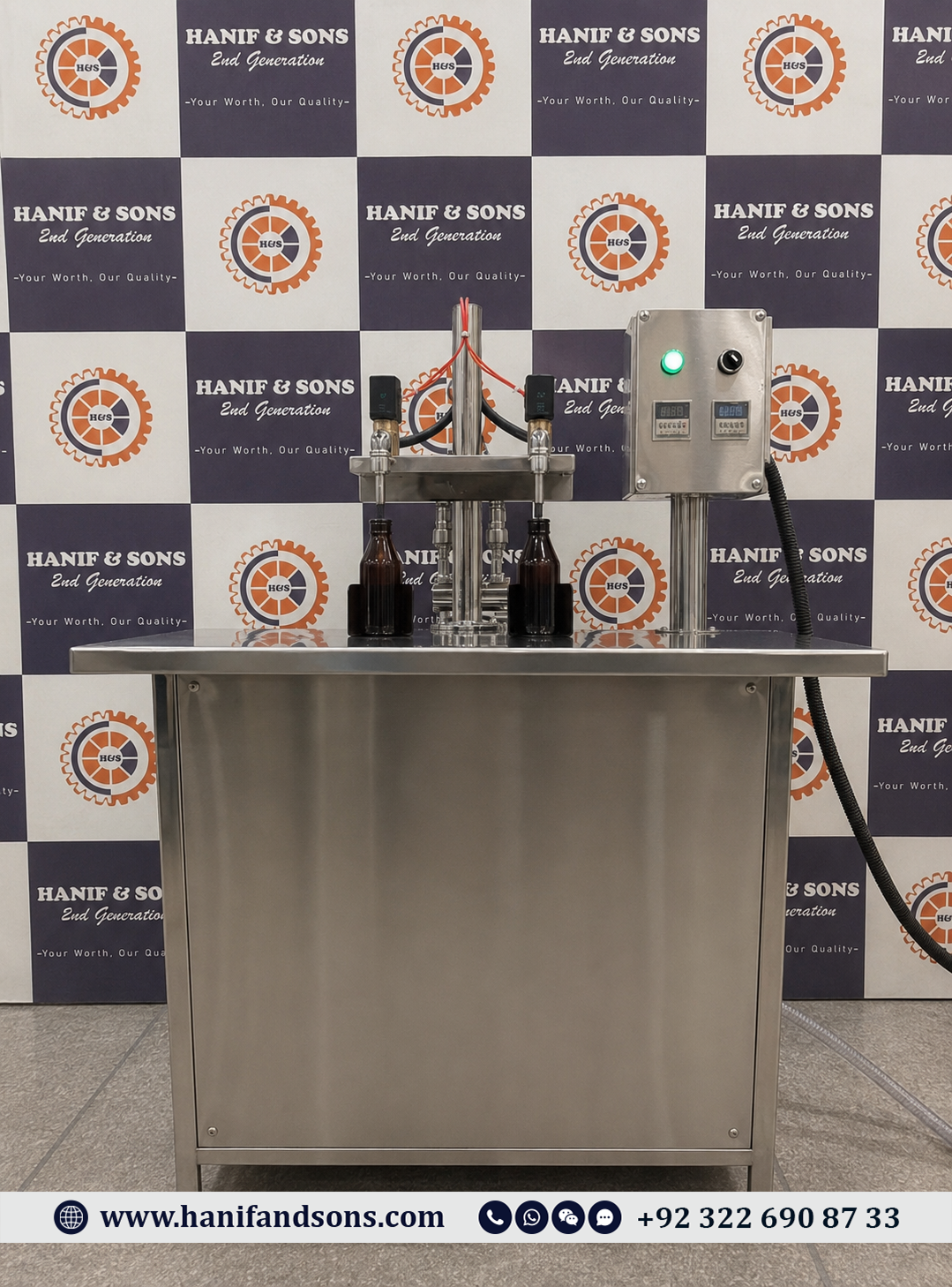 Multi Volume Double Nozzle Liquid Filling by Hanif and Sons
