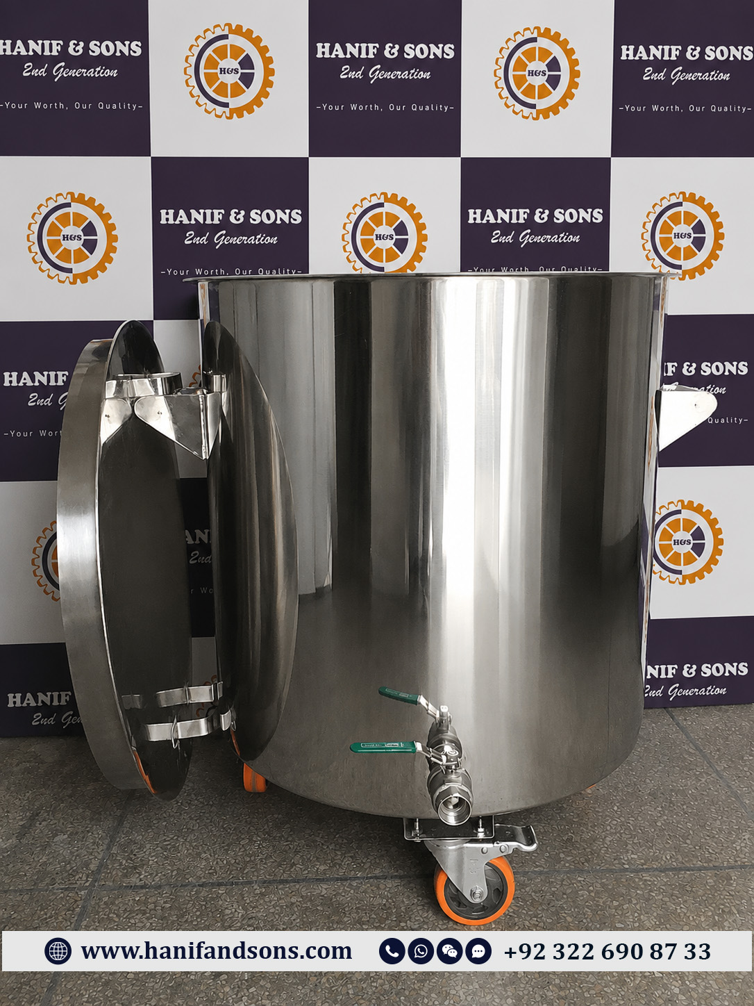 100L Storage Tank by Hanif and Sons