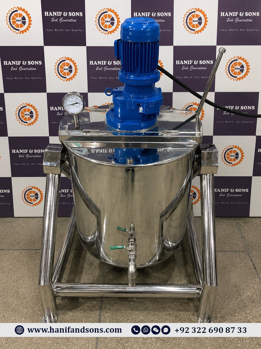 Tank With Agitator Mixer